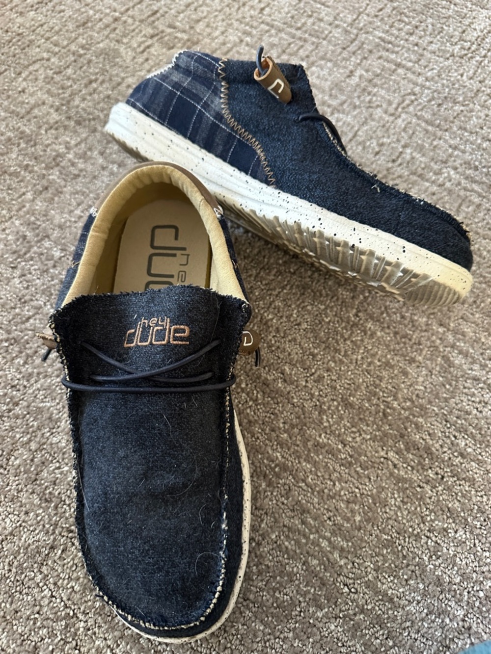 Hey Dude Men's Navy Blue Slip-On Casual Loafers